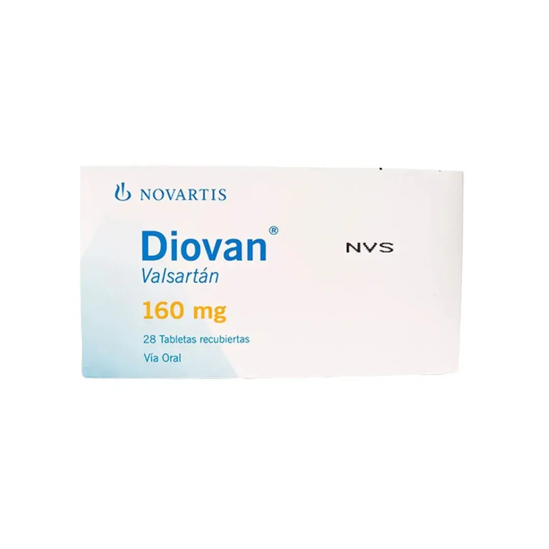 Diovan Valsartan 160 Mg 28 Tabletas