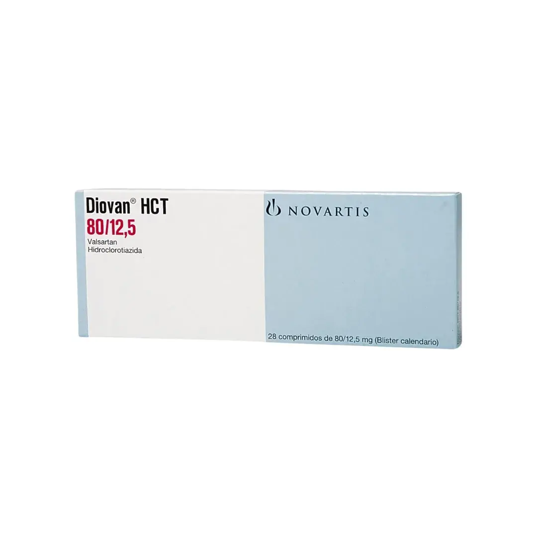 Diovan Valsartan + Hidroclorotiazida Hct 80/12.5 Mg 28 Tabletas