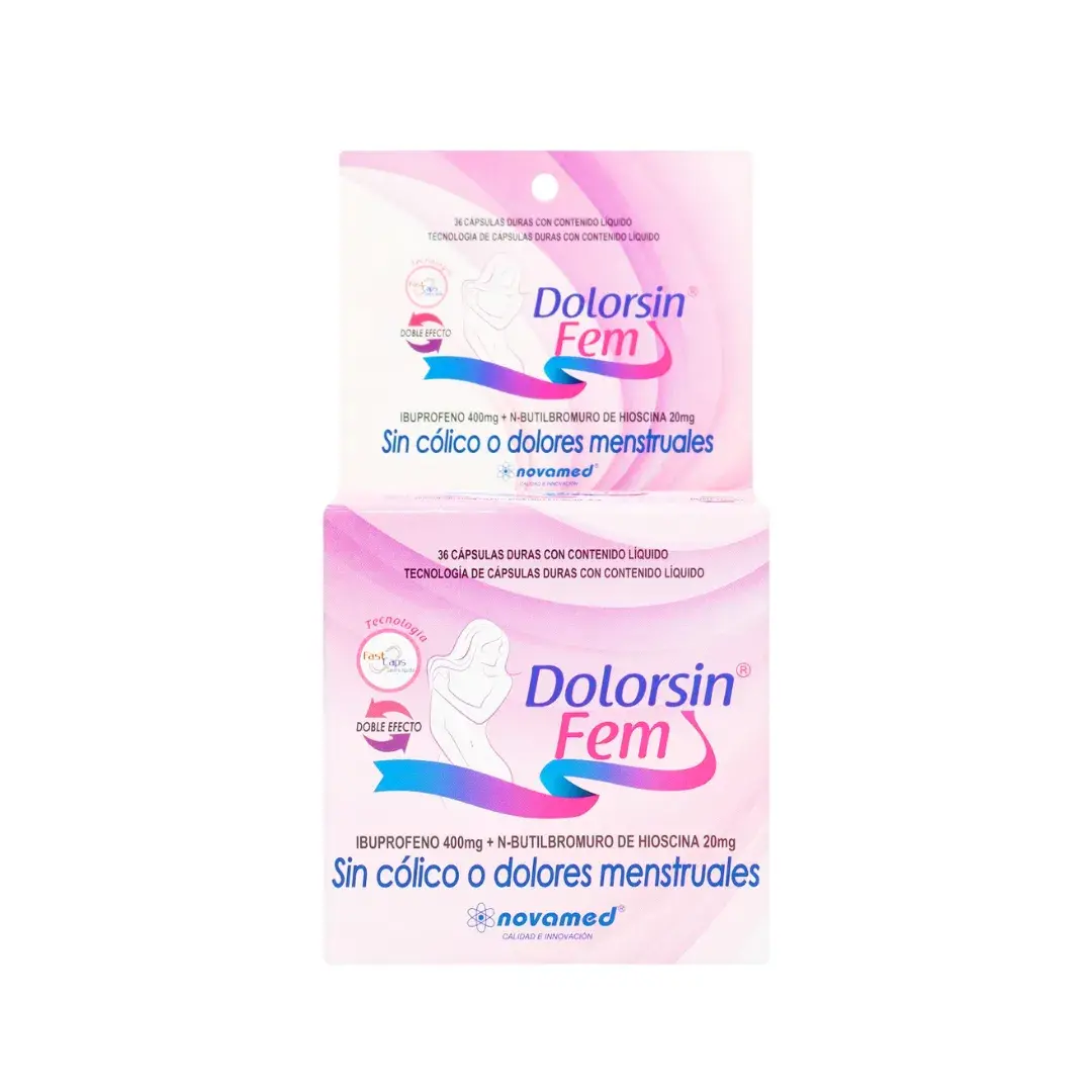 Dolorsin Fem Hioscina + Ibuprofeno 36 Capsulas