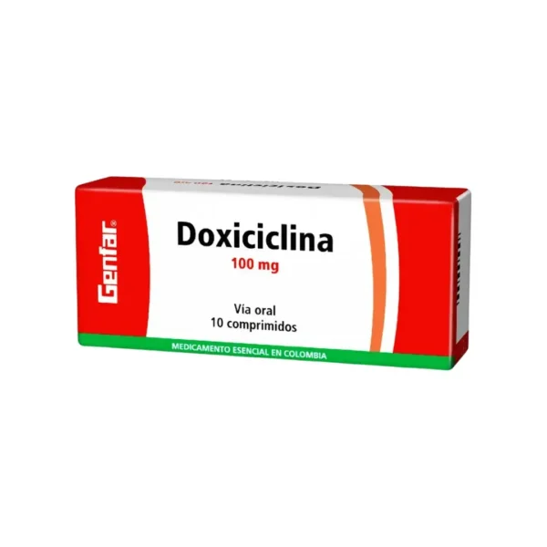Doxiciclina 100 Mg 10 Tabletas Gf