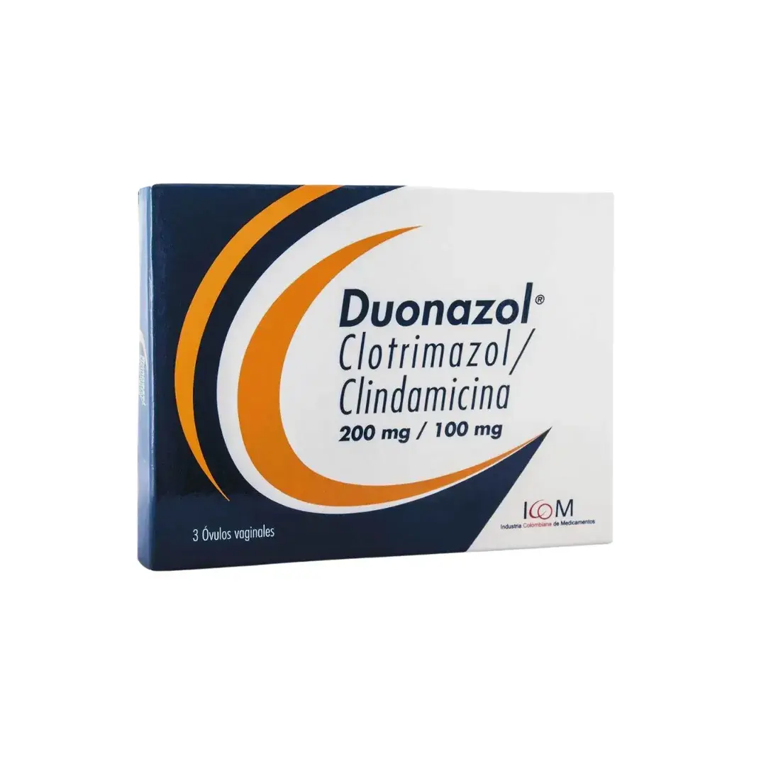 Duonazol Clotrima Clindamic 200/100 Mg 3 Ovulos Vaginales