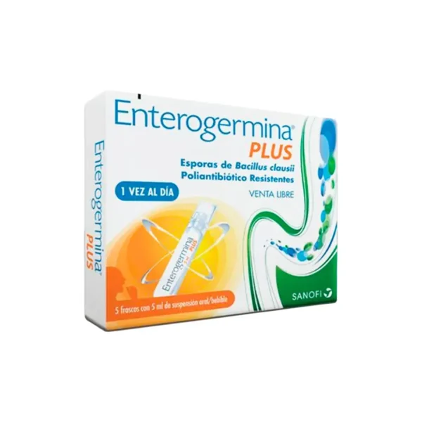 Enterogermina Plus Probioticos Bacillus Clausii 5 Ampollas Bebibles