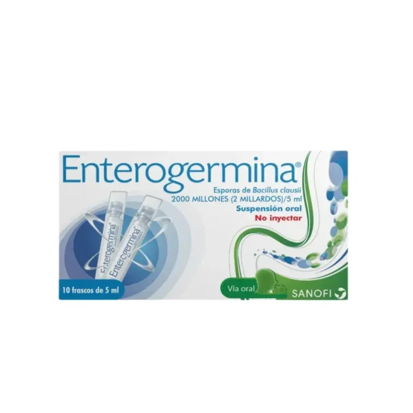 Enterogermina Probioticos Bacillus Clausii 5 Ml X 10 Ampollas Bebibles