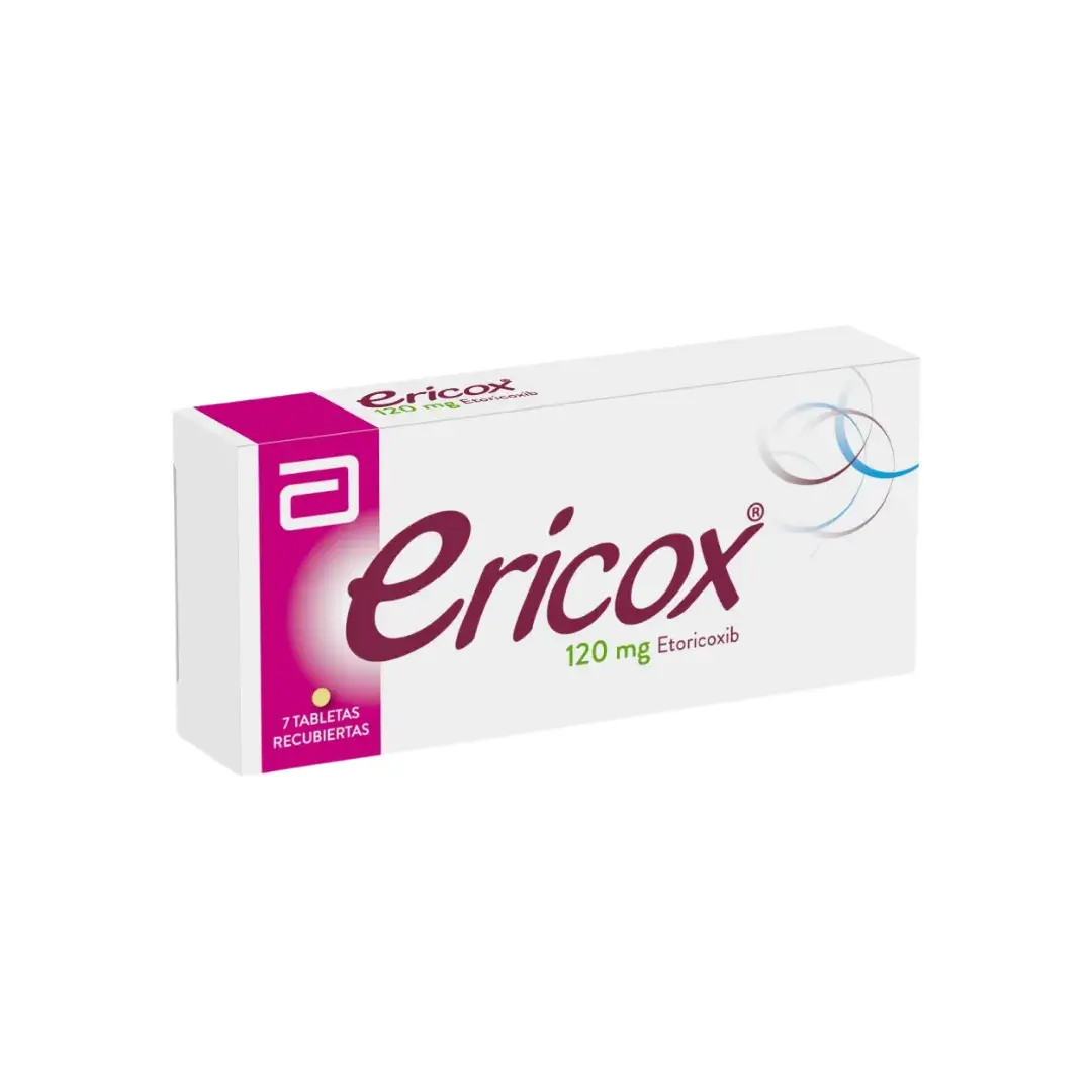 Ericox Etoricoxib 120 Mg X 7 Tabletas