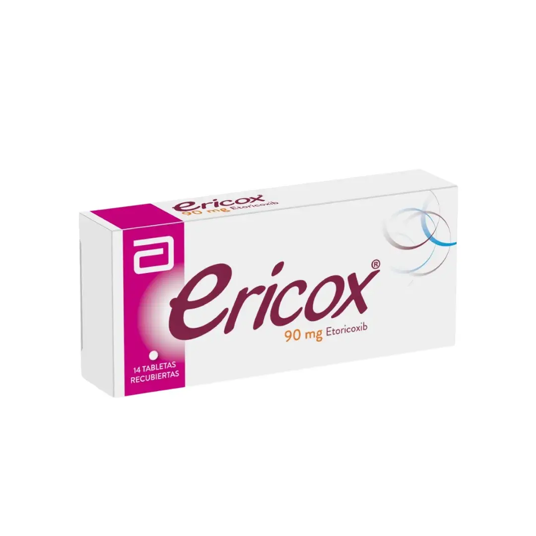 Ericox Etoricoxib 90 Mg X 14 Tabletas