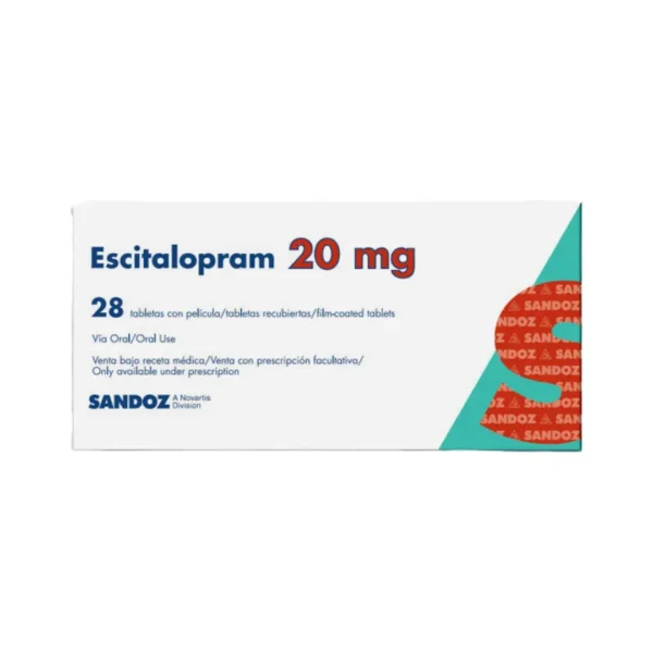 Escitalopram 20 Mg 28 Tabletas Sz