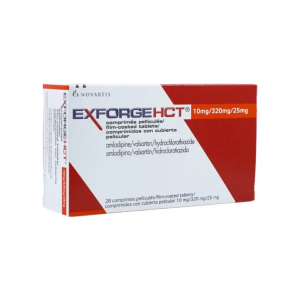 Exforge Hct Valsartan + Amlodipino + Hiroclorotiazida 10/320/M