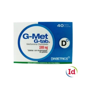g met tabs 1000 mg 40 tabletas