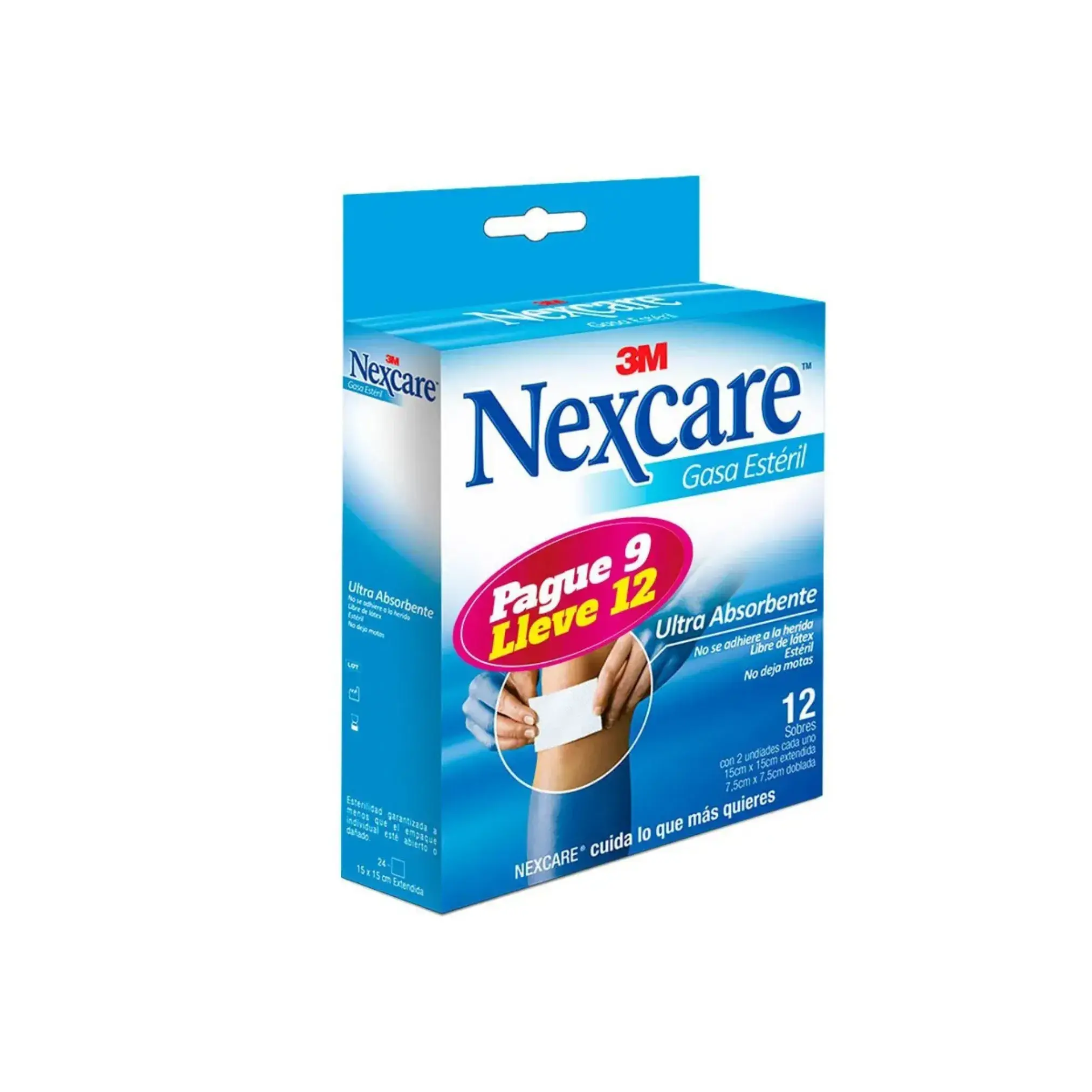 Gasa Nexcare 3M Pague 9 Lleve 12 Unidades