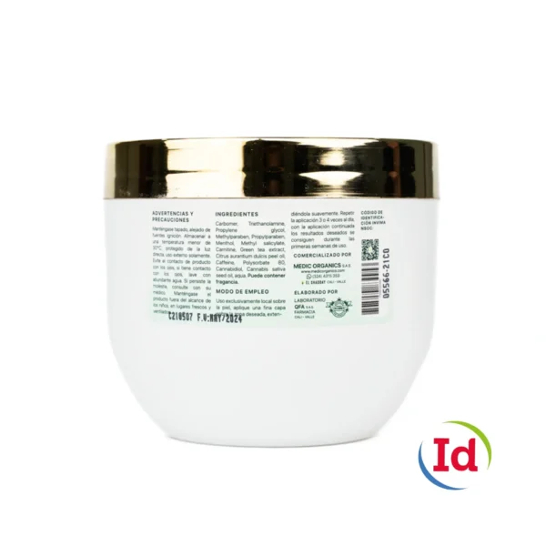 Gel Corporal Reafirmante CBD Y Menthol X 400 Gramos We He4L - Imagen 2