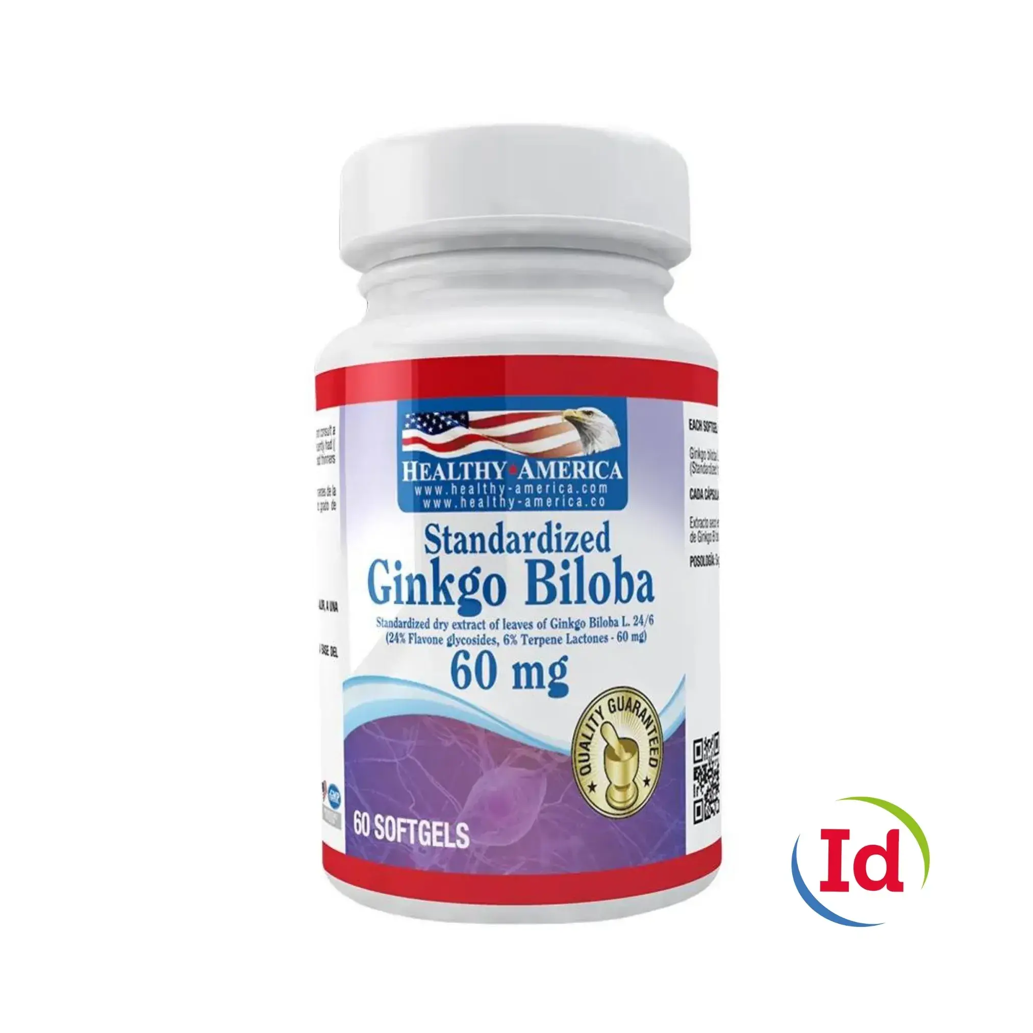 ginkgo biloba 60 mg 60 softgels