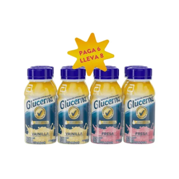 Glucerna Vainilla Y Fresa 237Ml Paga 6 Lleve 8