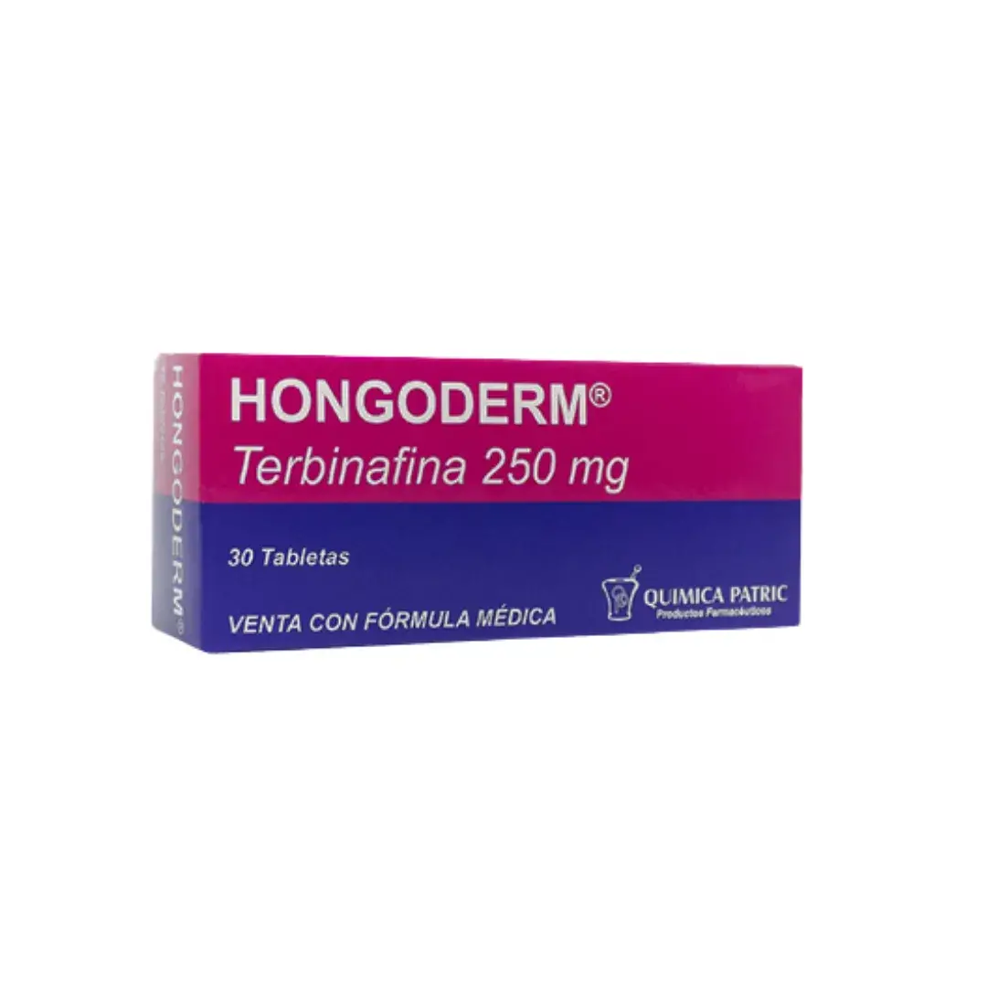 Hongoderm Terbinafina 250 Mg 30 Tabletas