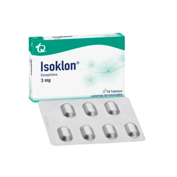 Isoklon Eszopiclona 3 Mg X 14 Tabletas