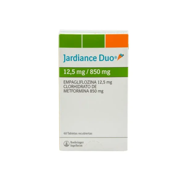 Jardiance Duo Empagliflozina + Metformina 12.5/850Mg 60 Tabletas