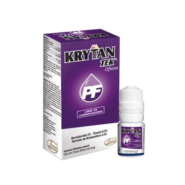 Krytantek Sin Conservantes Brimonidina + Dorzolamida + Timolol X 5 Ml