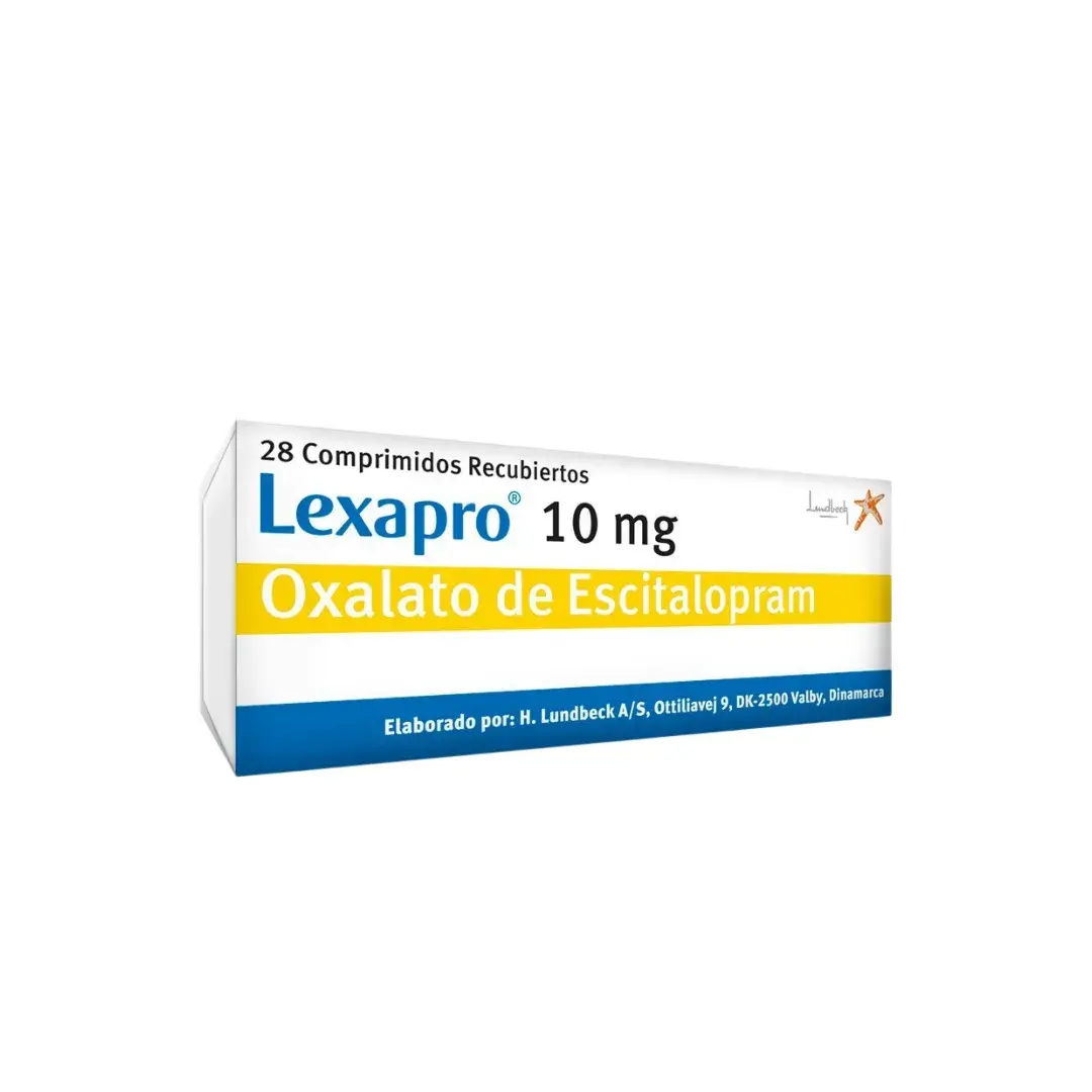 Lexapro Escitalopram 10 Mg X 28 Tabletas
