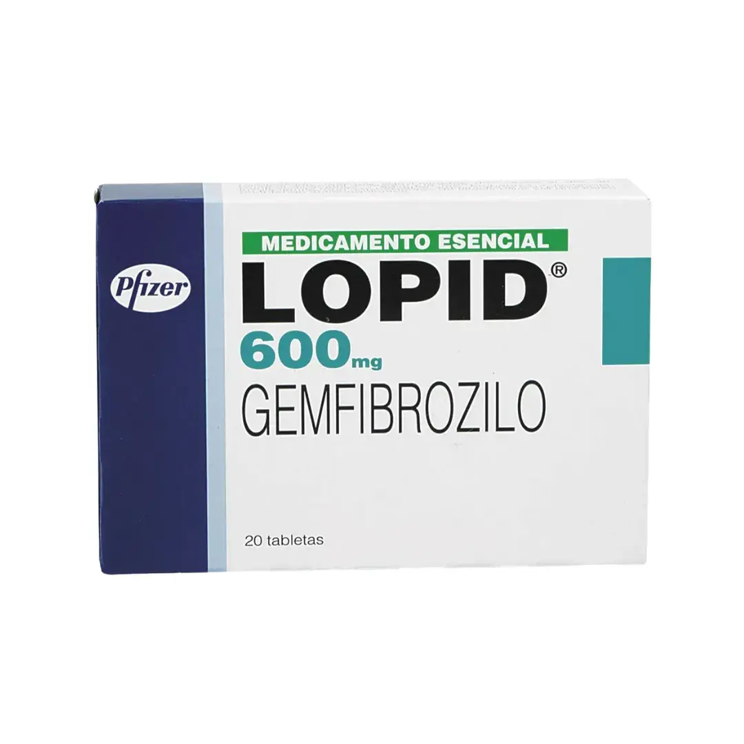 Lopid Gemfibrosilo 600 Mg 20 Tabletas