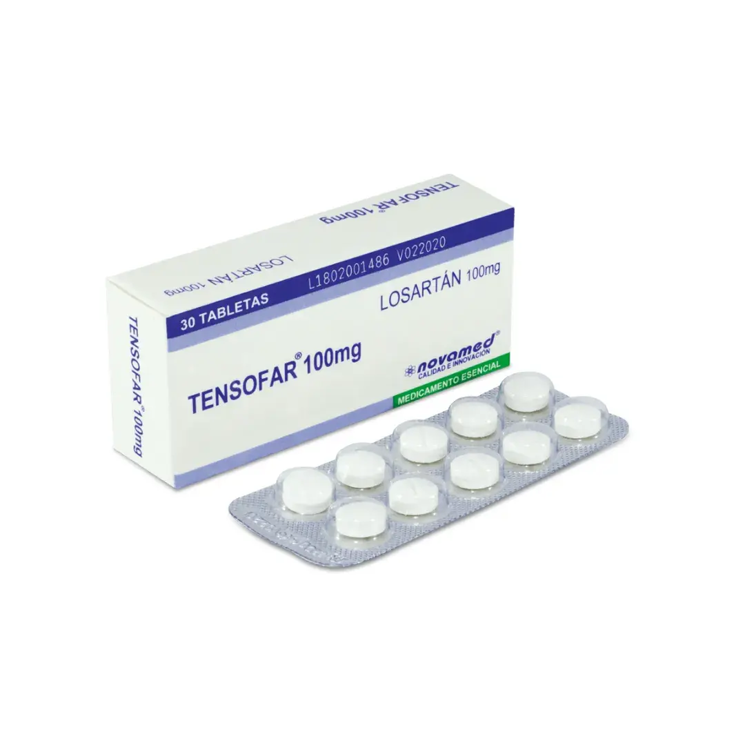 Losartan Tensofar 100 Mg 30 Tabletas