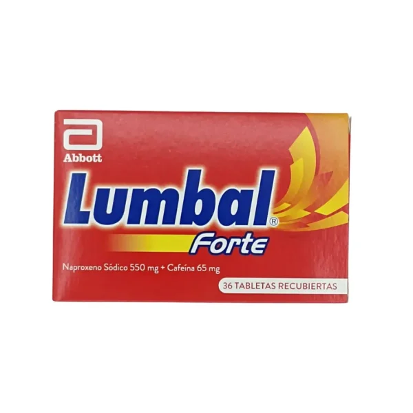 Lumbal Forte Naproxeno Sodico + Cafeina X 36 Tabletas