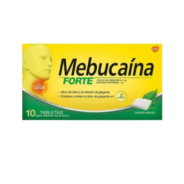 Mebucaina Forte Benoxinato + Cetilpiridinio 10 Unidades