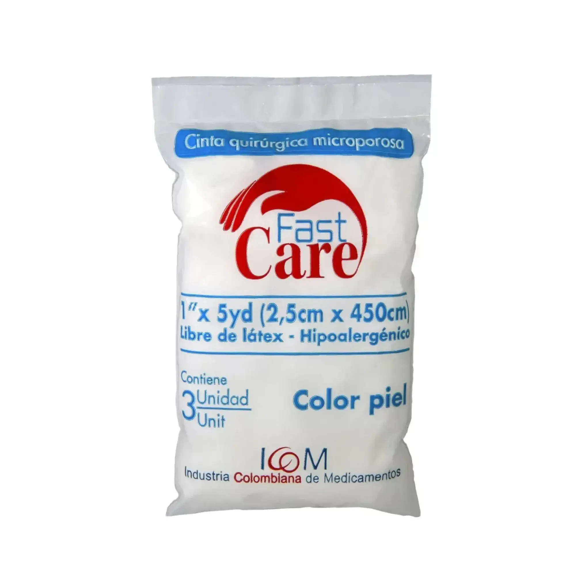 Micropore Piel Fast Care 1X5 3 Unidades Icom
