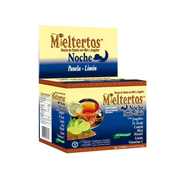 Mieltertos Gripa Noche Panela Limon 24 Sobres