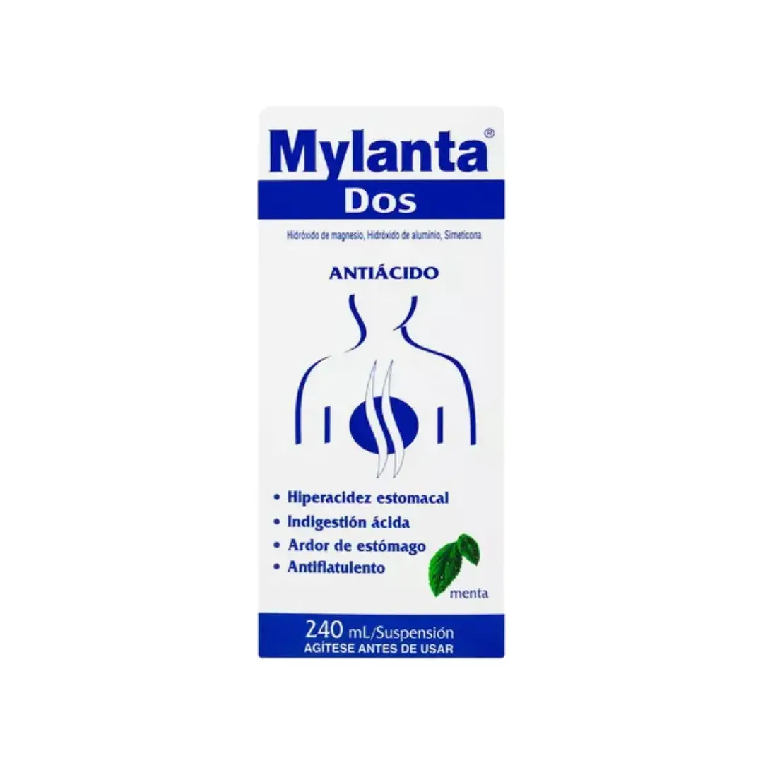 Mylanta Dos Menta Liquida 240 Ml