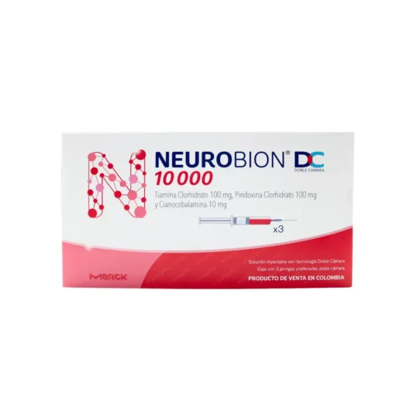 Neurobion Tiamina + Piridoxina + Cianocobalamina 3 Ampollas