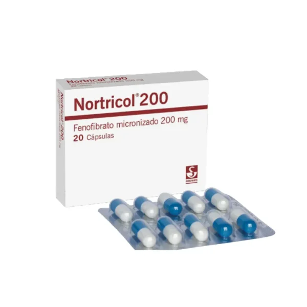 Nortricol Fenofibrato 200M 20 Comprimidos