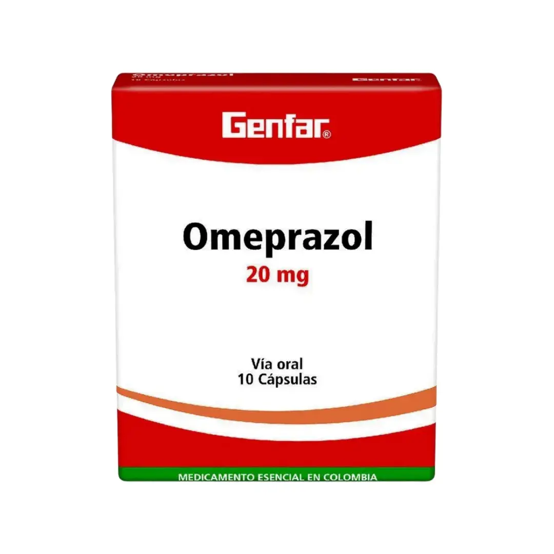 Omeprazol 20 Mg X 10 Capsulas Gf