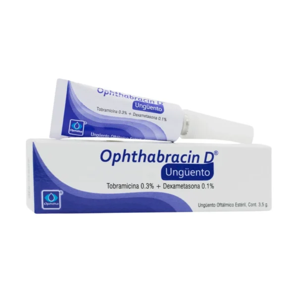 Ophthabracin-D Tobramicina + Dexametasona Unguento 3.5 Gr