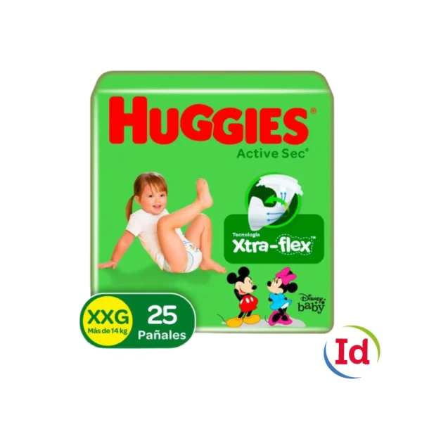 Pa?al Huggies Active Sec Etapa 5 XXG X 25 Unidades