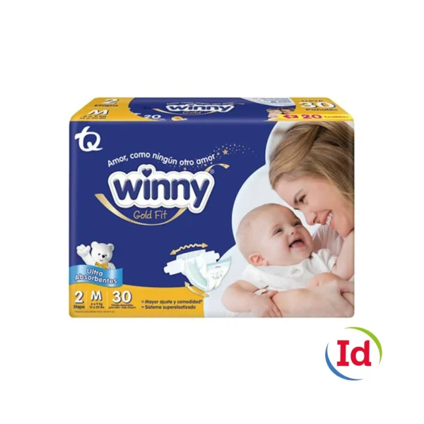 Pa?al Winny Gold Etapa 2?X 30 Unidades + Toallallitas X 20 Unidades Avena