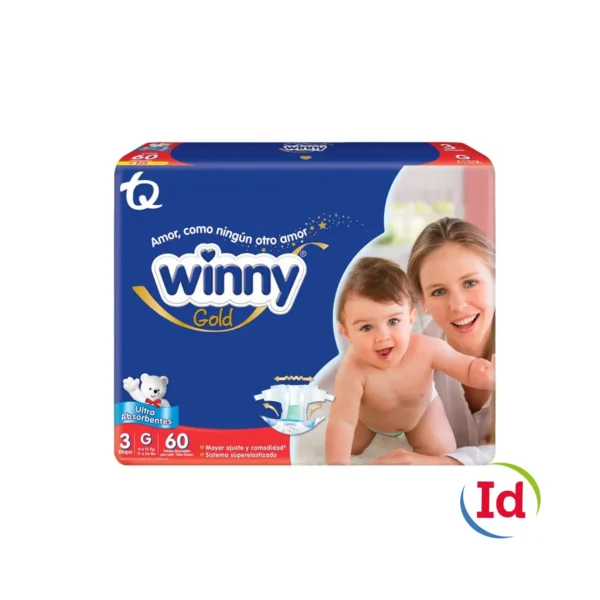 Pa?al Winny Gold Etapa 3?X 60 Unidades + Toallitas X 10 Unidades Avena