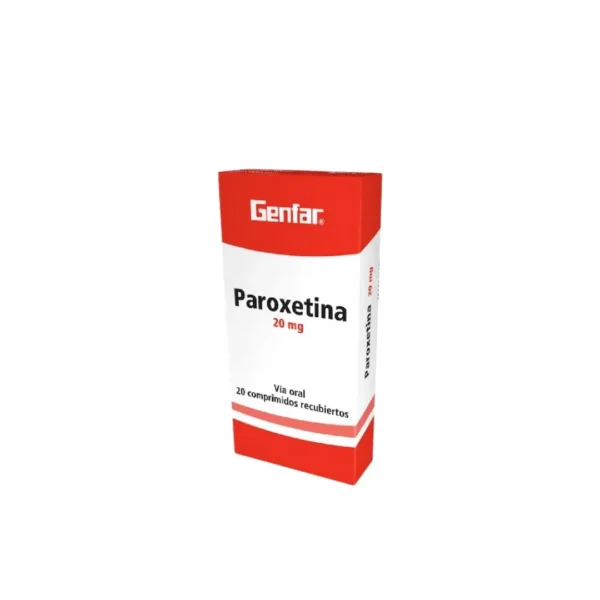 Paroxetina 20 Mg 20 Tabletas Gf