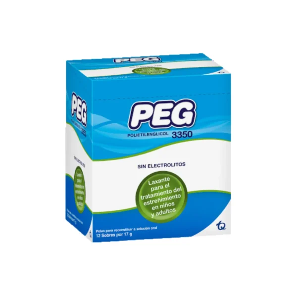 Peg Polietilenglicol 3350 12 Sobres