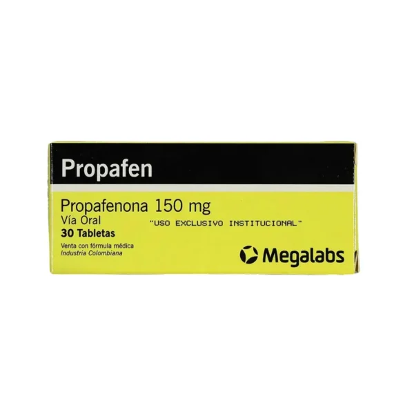 Propafen Propafenona Clorhidrato 150 Mg 30 Tabletas