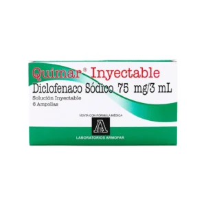 Quimar Diclofenaco Sodico Inyectable 6 Ampollas