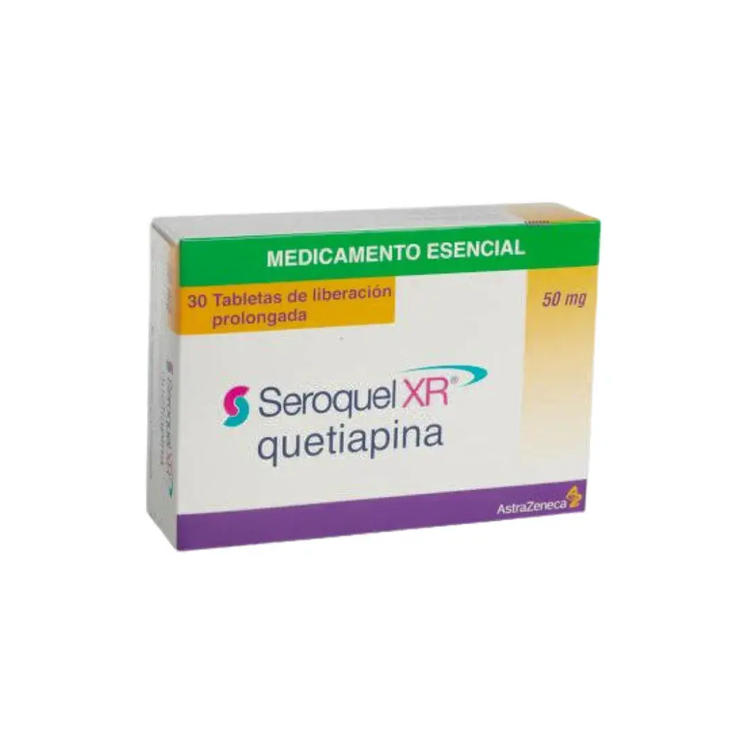 Seroquel Xr Fumarato De Quetiapina 50 Mg 30 Tabletas