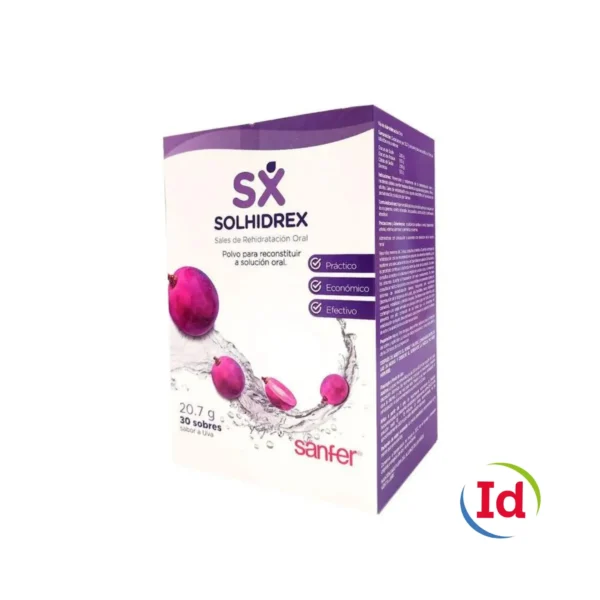 Solhidrex Sodio + Potacio Sabor Uva 30 Sobresrex