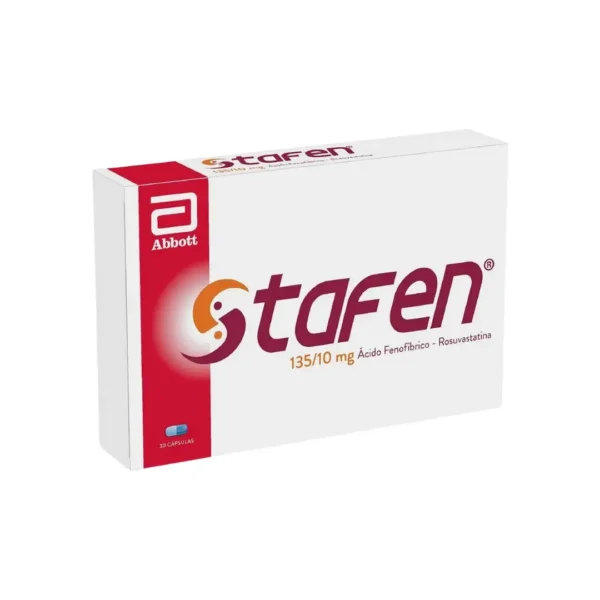 Stafen Acido Fenofibrico + Rosuvastatina 135/10 Mg 30 Capsulas
