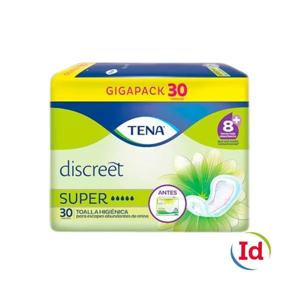 Toalla Higienica TENA Discreet Super X 30 Unidades