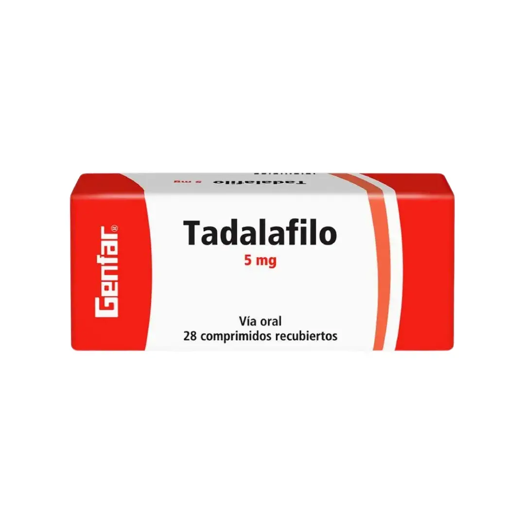 Tadalafilo 5 Mg 28 Comprimidos Gf