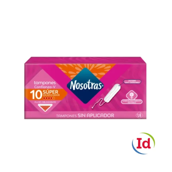 Tampon Nosotras Digital Super X 8 Unidades Sin Aplicador
