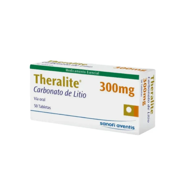 Theralite Carbonato de Litio 300 Mg 50 Comprimidos