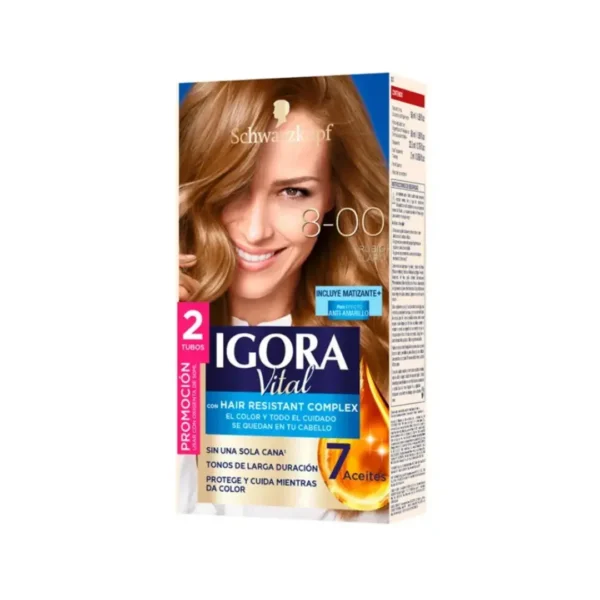 Tinte Igora Vital 8-00 Rubio Claro