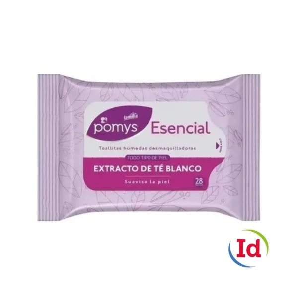 Toalla Desmaquilladora Familia Pomys Basic X 28 Unidades