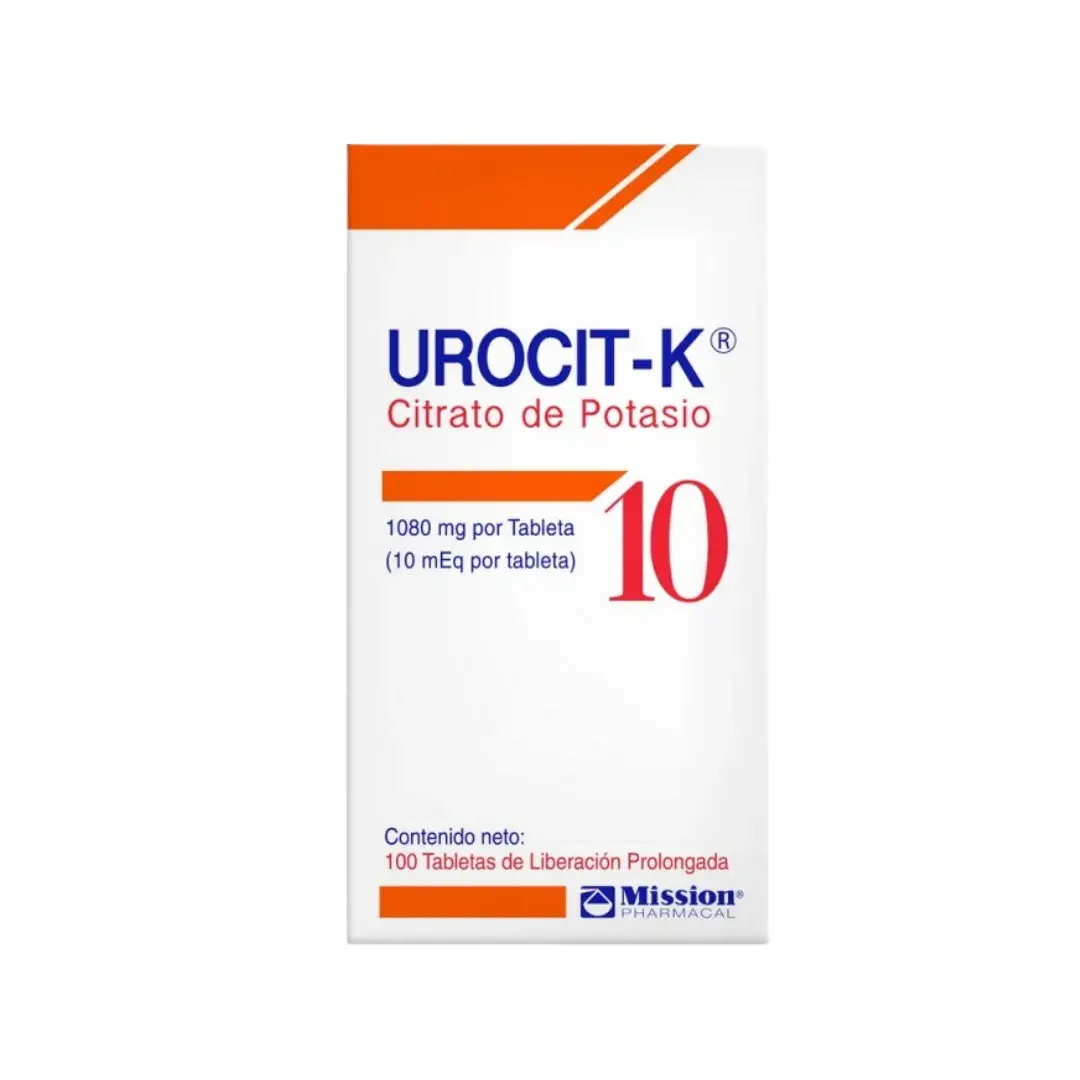 Urocit K Citrato De Potasio 10 Meq Frasco 100 Tabletas