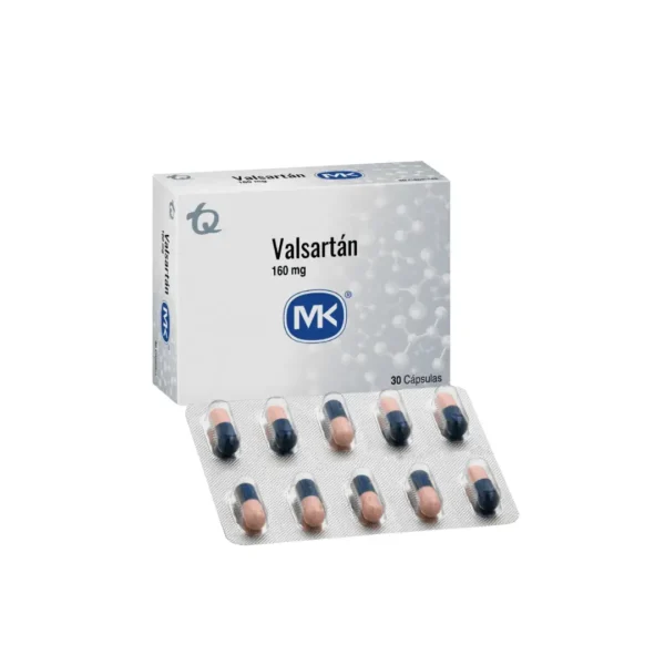 Valsartan 160 Mg 30 Tabletas Mk